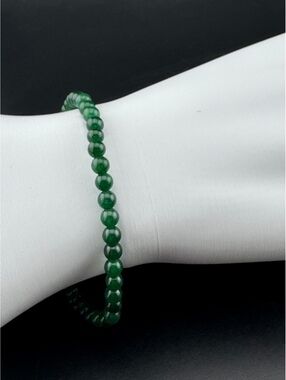 Green Jade Healing Gemstone Bracelet 4mm